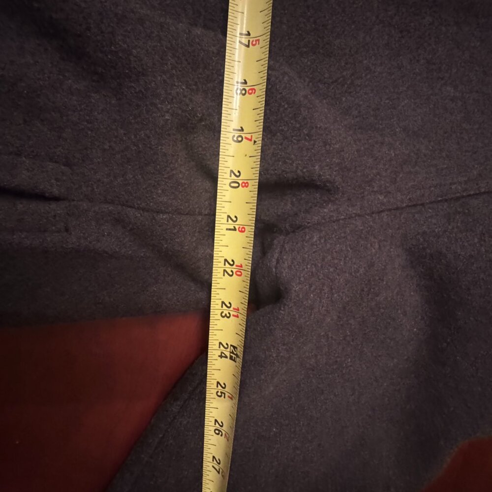 Gap Jacket Pea Coat Men Large Black Wool‎ Blend Full Zip Quilt Lined warm - Picture 8 of 8